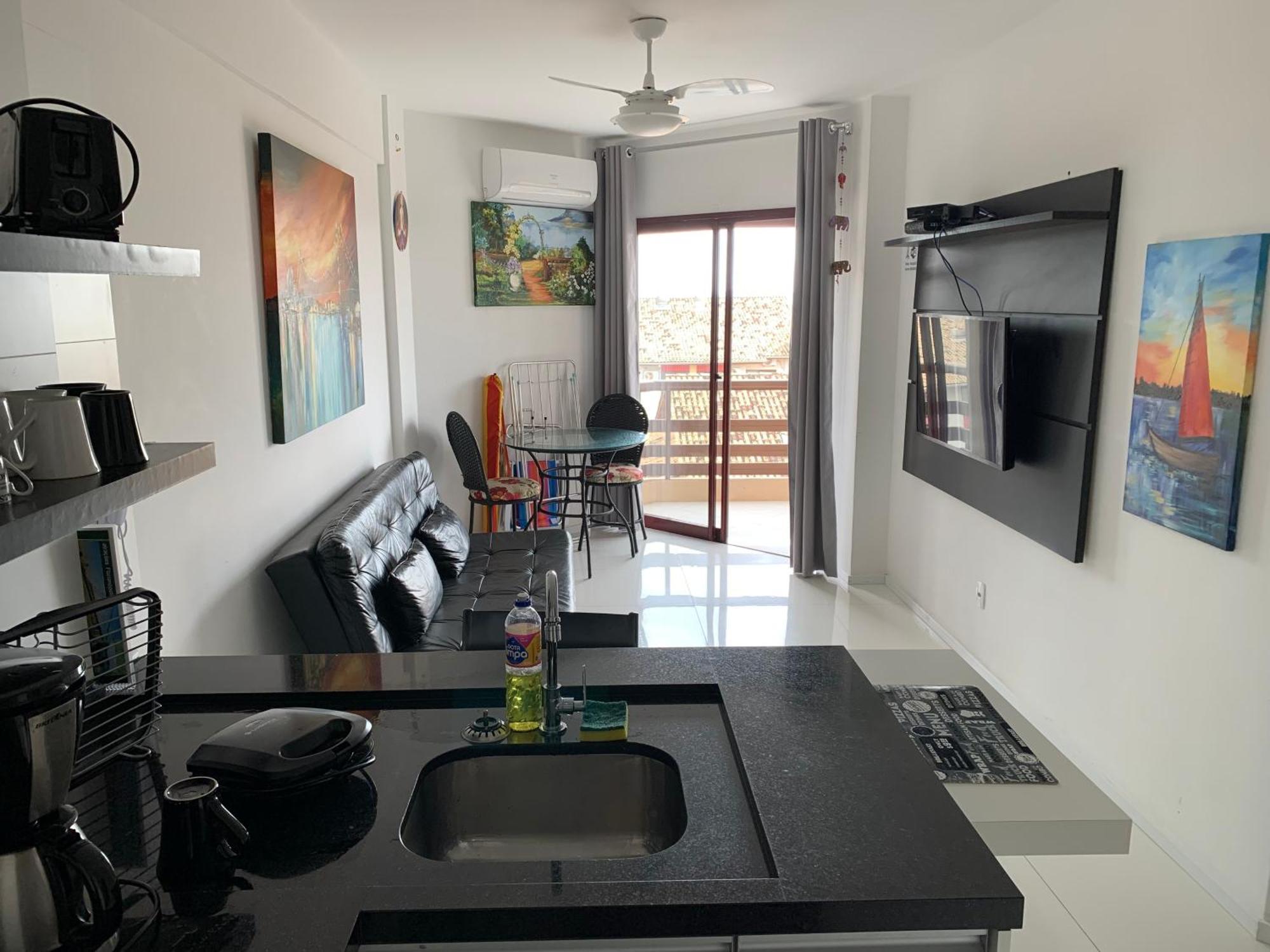 Apartamento Com Vista Do Mar Em Residencial Com Piscina Флоріанополіс Екстер'єр фото